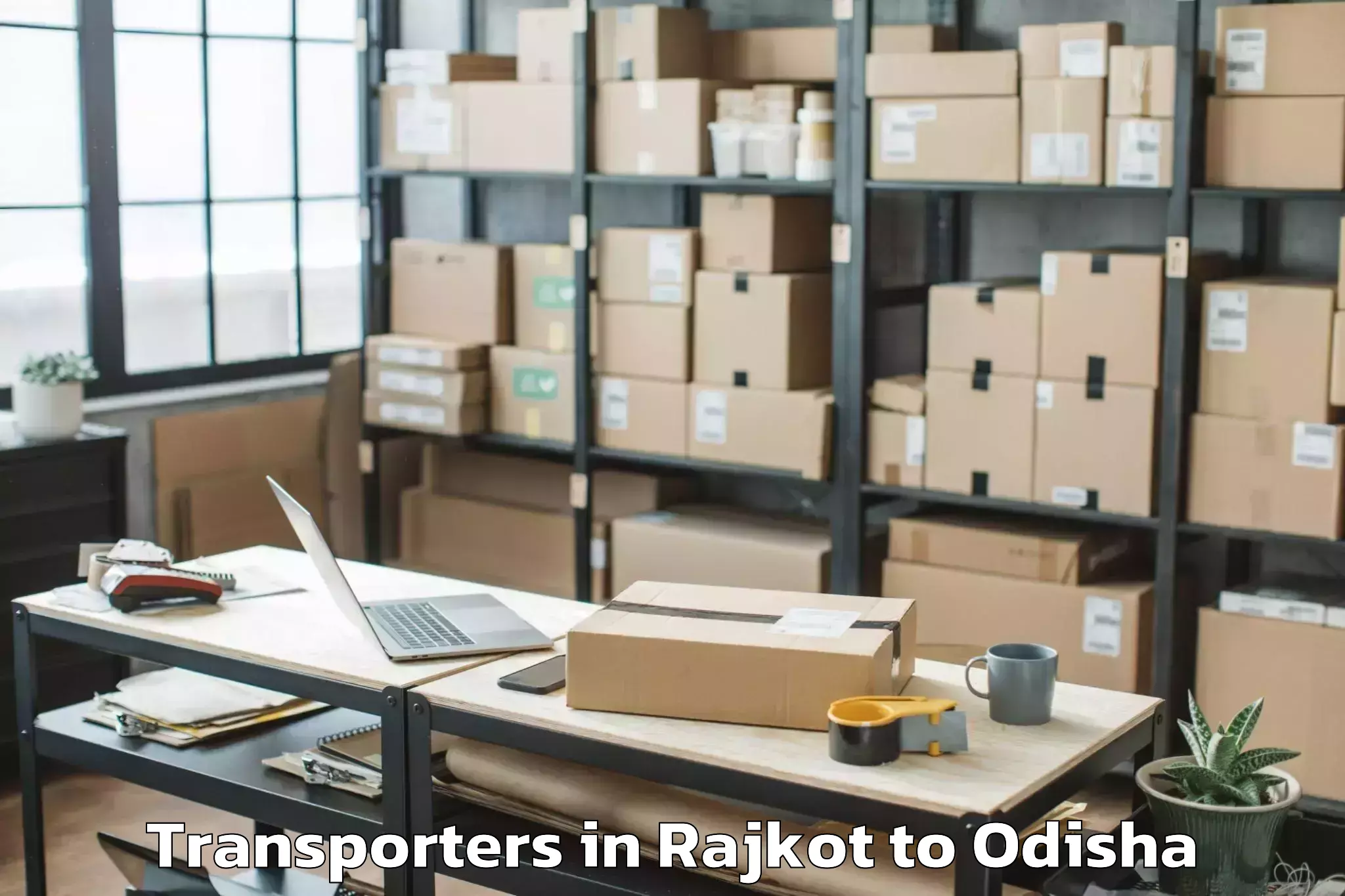 Book Rajkot to Oupada Transporters Online